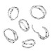 Piercing dvojitý segment kruh TITAN s hrotíky