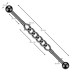 Černý industrial piercing řetěz Černý industrial piercing řetěz