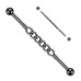 Černý industrial piercing řetěz Černý industrial piercing řetěz