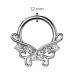 Piercing segment kruh TITAN motýlek Piercing segment kruh TITAN motýlek