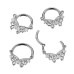 Piercing segment kruh TITAN motýlek Piercing segment kruh TITAN motýlek