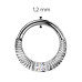 Piercing segment kruh TITAN se zirkonem Piercing segment kruh TITAN se zirkonem