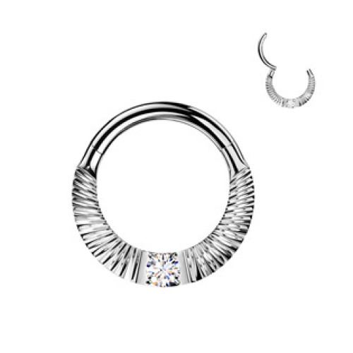 Piercing segment kruh TITAN se zirkonem Piercing segment kruh TITAN se zirkonem