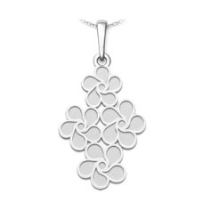 Stříbrný přívěsek květinový ornament
