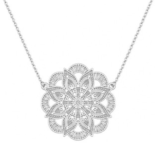 Stříbrný náhrdelník mandala Stříbrný náhrdelník mandala