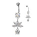 Visací piercing do pupíku