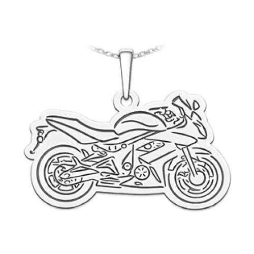 Stříbrný přívěsek motorka Stříbrný přívěsek motorka