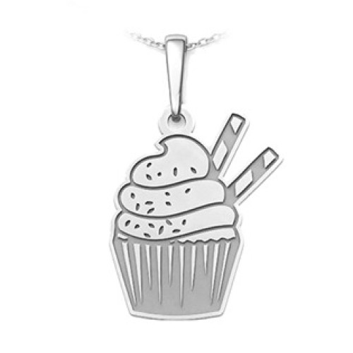 Stříbrný přívěsek muffin Stříbrný přívěsek muffin