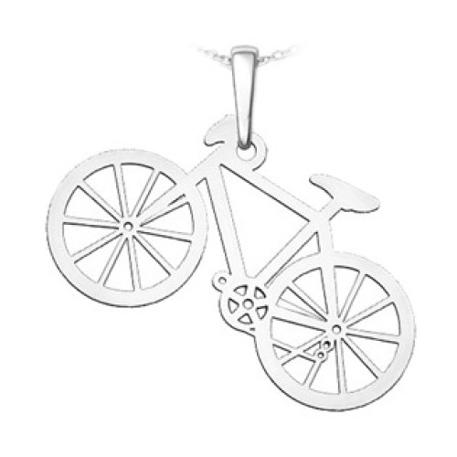 Stříbrný přívěsek cyklistické kolo Stříbrný přívěsek cyklistické kolo