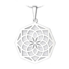 Stříbrný přívěsek mandala