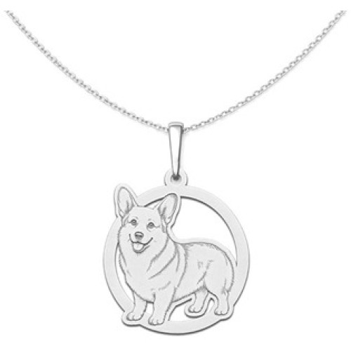 Stříbrný přívěsek pes velšský corgi Stříbrný přívěsek pes velšský corgi