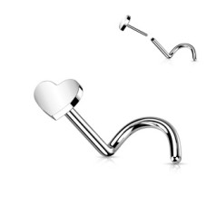 PUSH IN piercing do nosu TITAN, 0,8 x 6 mm