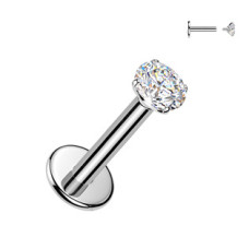 Piercing do brady - labreta TITAN Moissanit 0.11ct (3mm)