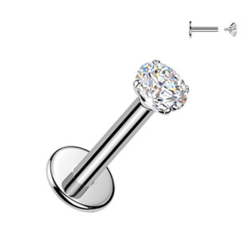 Piercing do brady - labreta TITAN Moissanit 0.11ct (3mm) Piercing do brady - labreta TITAN Moissanit 0.11ct (3mm)
