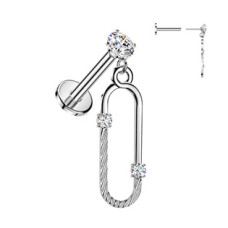 PUSH IN Piercing do ucha - labreta