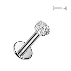 Piercing do brady - labreta TITAN Moissanit 0.11ct (3mm)