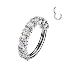 Piercing segment kruh TITAN s Moissanity 0.30ct (2mm)