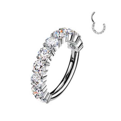 Piercing segment kruh TITAN s Moissanity 0.30ct (2mm) Piercing segment kruh TITAN s Moissanity 0.30ct (2mm)