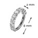 Piercing segment kruh TITAN s Moissanity 0.30ct (2mm) Piercing segment kruh TITAN s Moissanity 0.30ct (2mm)
