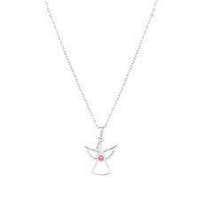 Ocelový náhrdelník anděl se Swarovski krystalem