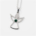 Ocelový náhrdelník anděl se Swarovski krystalem Ocelový náhrdelník anděl se Swarovski krystalem