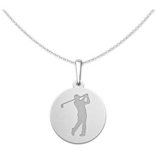 Stříbrný přívěsek golfista