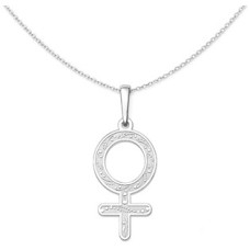 Stříbrný přívěsek symbol ženy