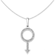 Stříbrný přívěsek symbol muže