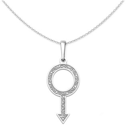 Stříbrný přívěsek symbol muže Stříbrný přívěsek symbol muže