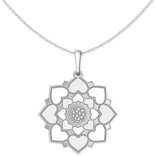 Stříbrný přívěsek mandala srdcí