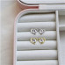 Stříbrné náušnice pecka s krystaly Swarovski Stříbrné náušnice pecka s krystaly Swarovski