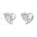 Stříbrné náušnice pecka s krystaly Swarovski Stříbrné náušnice pecka s krystaly Swarovski