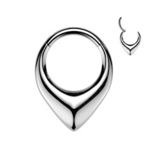 Ocelový segment kruh - helix / cartilage / tragus piercing