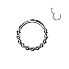 Ocelový piercing - segment kruh