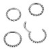 Ocelový piercing - segment kruh
