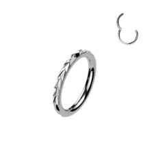 Ocelový piercing - segment kruh