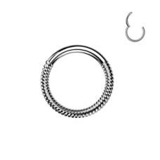 Ocelový piercing - segment kruh