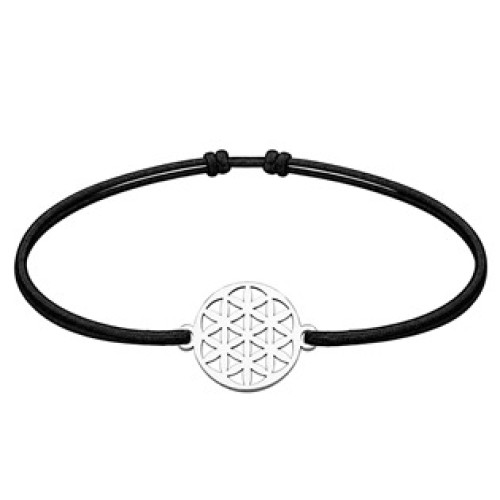 Stříbrný šňůrkový náramek mandala Stříbrný šňůrkový náramek mandala