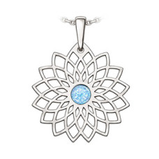 Stříbrný přívěsek lotosová mandala