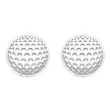 Stříbrné náušnice golfové míčky