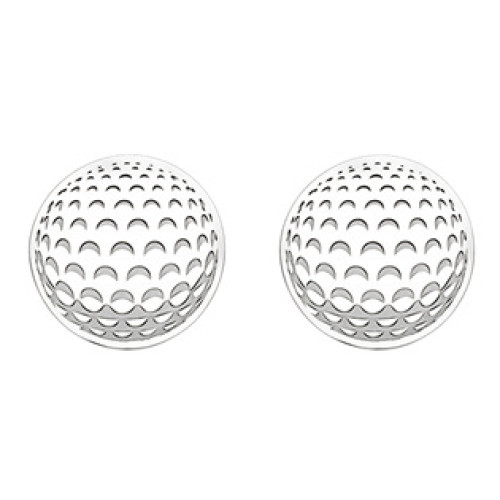 Stříbrné náušnice golfové míčky Stříbrné náušnice golfové míčky