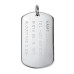 Stříbrný přívěsek - dog tag s textem