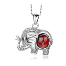 Stříbrný náhrdelník slon
