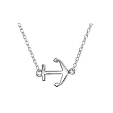 Stříbrný náhrdelník - řetízek s kotvou