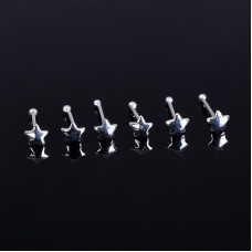 Stříbrný piercing do nosu hvězdička