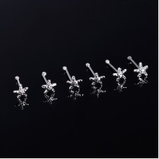 Stříbrný piercing do nosu mořská hvězdice