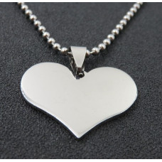 Ocelový přívěšek srdíčko