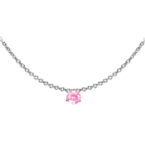 Náhrdelník chirurgická ocel s krystalem Swarovski NSSW01 rose