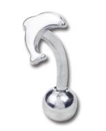 Piercing obočovka chirurgická ocel Delfín BBSS54