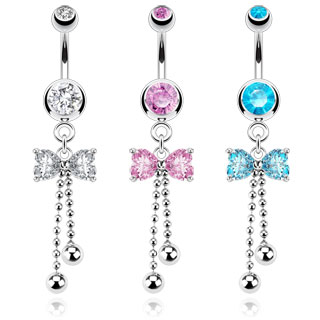 Piercing do pupíku mašlička HWNSB1021